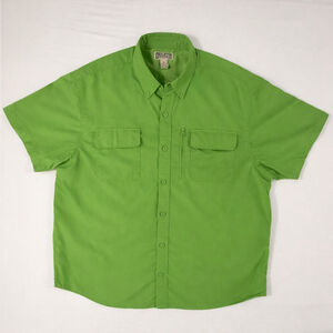 Duluth Trading Co Men's Large Green Long Sleeve Longtail T Relaxed Fit Work Tee